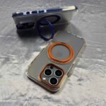 Capa Premium Simples Metálica com Suporte MagSafe  e Película de Camera - Imagem 12