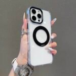 Capa Premium Simples Metálica com Suporte MagSafe  e Película de Camera - Imagem 4