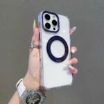 Capa Premium Simples Metálica com Suporte MagSafe  e Película de Camera - Imagem 6