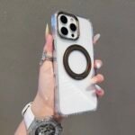 Capa Premium Simples Metálica Linha 17 com Suporte MagSafe  e Película de Camera - Imagem 7