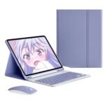 Capa Smart Bluetooth com Teclado e Mouse para iPad/Tablet - Imagem 9