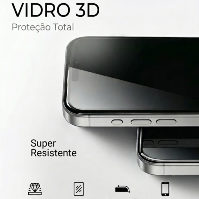 Película de Celular 3D de Vidro iPhone