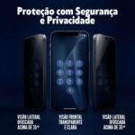 Película de Celular Cerâmica Fosca Privacidade Flexível iPhone - Imagem 4