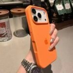 Capa Case Silicone Aveludado Cor Laranja - Imagem 8