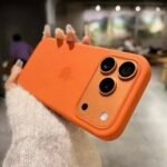 Capa Case Silicone Aveludado Cor Laranja - Imagem 7