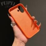 Capa Case Silicone Aveludado Cor Laranja - Imagem 5
