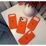 Capa Case Silicone Aveludado Cor Laranja Linha 17air - Imagem 4