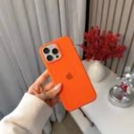 Capa Case Silicone Aveludado Cor Laranja - Imagem 2