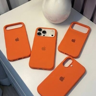 Capa Case Silicone Aveludado Cor Laranja Linha 17air