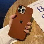 Capa Case Silicone Aveludado Cor Marrom - Imagem 3