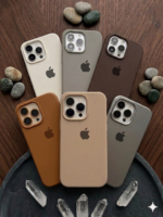 Capa Case Silicone Aveludado Misto Cores Neutras Linha 17