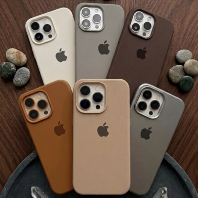 Capa Case Silicone Aveludado Misto Cores Neutras Linha 17