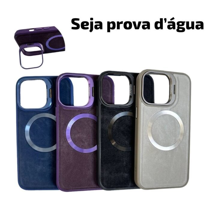 Capa Premium Jeans Magsafe com Suporte na Câmera - Imagem 4