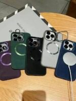 Capa Premium Jeans Magsafe com Suporte na Câmera