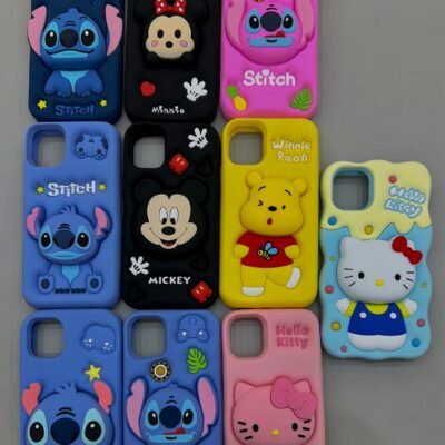 Capa Personalizado 3D Diversificada Silicone com Pop Integrado iPhone