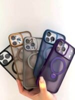 Capa Premium 360 Linha 17 Suporte Magsafe Giratório com Película de Câmera